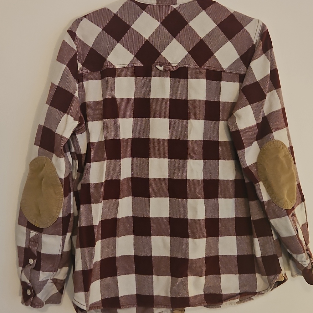 Roots Men's Maroon & White Plaid Button-Down Shirt - Picture 5 of 8